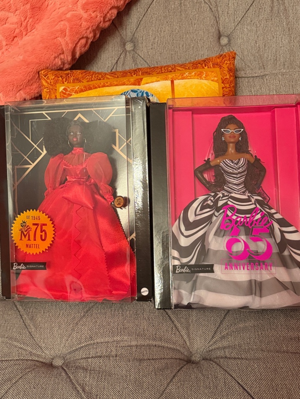 Barbie 75th  & Barbie  65th Anniversary Dolls NIB